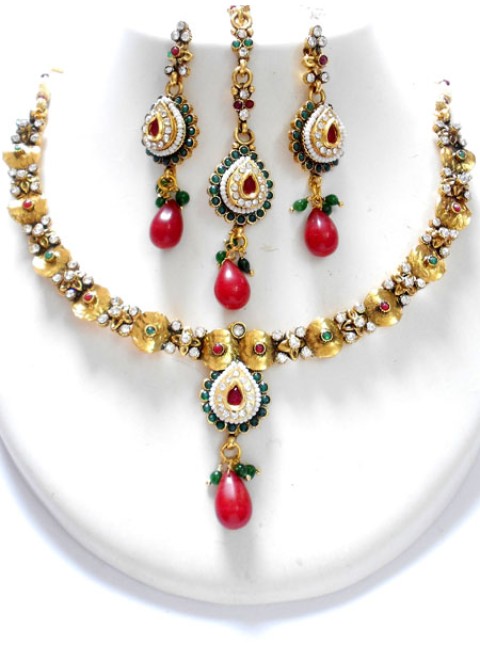 Polki Necklace Set